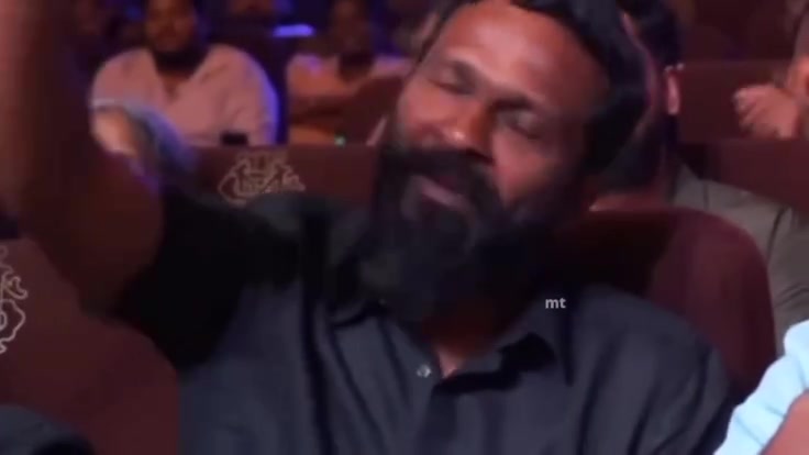 Man reacting with sudden realization and smile