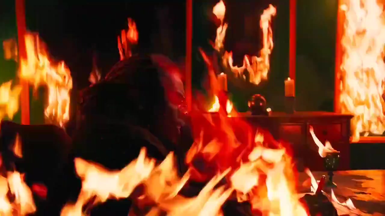 Gunna writing on burning paper