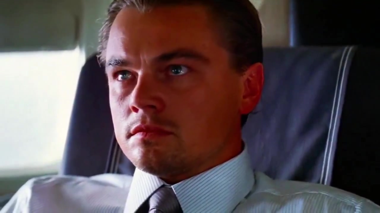 Leonardo DiCaprio shocked realization look