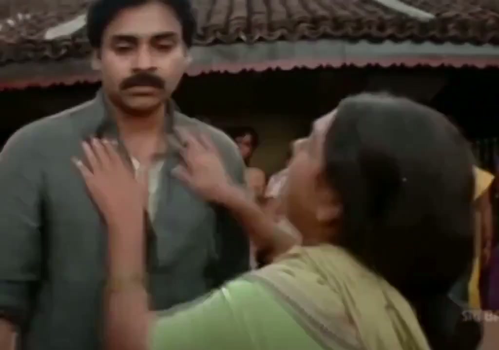 Angry woman attacking a man