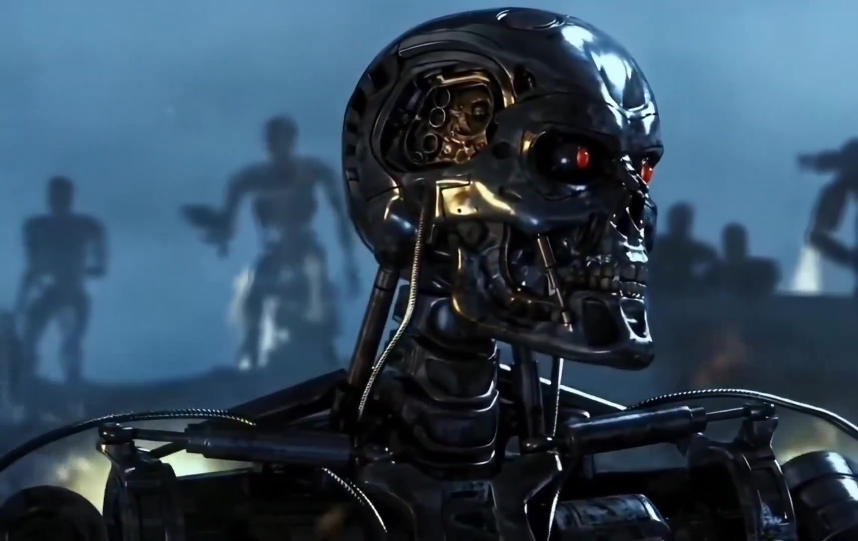 Terminator Robot Army Marching