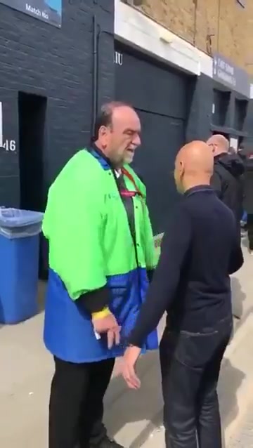 Security guard aggressively checking people