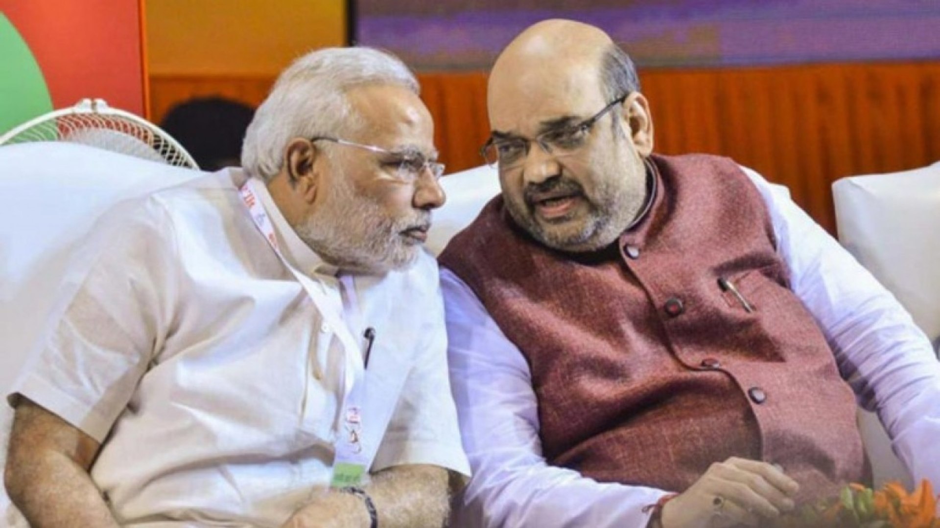 Modi and Shah whispering template