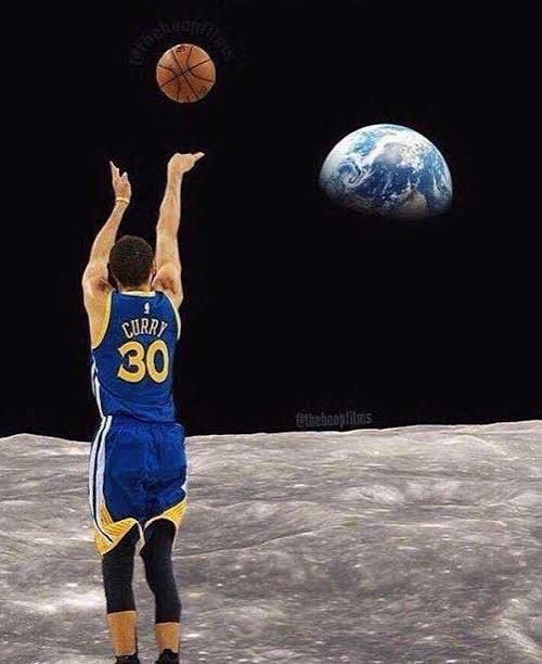 Stephen Curry shooting the world meme template