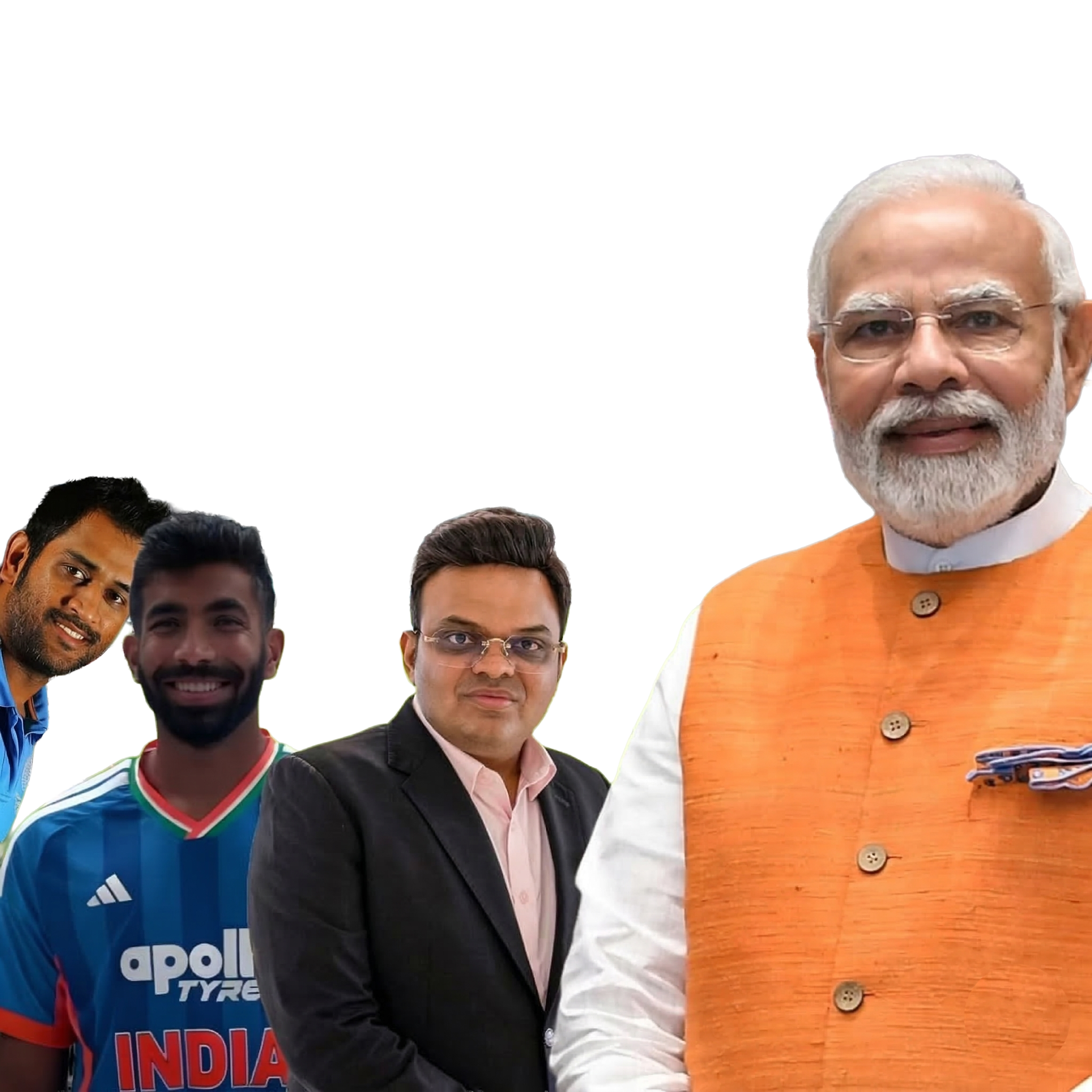 Narendra Modi with Cricket Figures